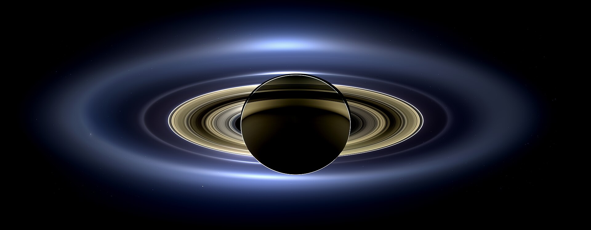 The fully processed composite photograph of Saturn taken by Cassini on July 19, 2013 The fully processed composite photograph of Saturn taken by Cassini on July 19, 2013