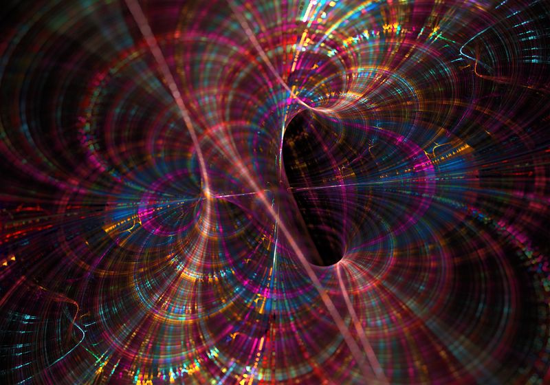 an abstract series of colorful curves rendered in 3D