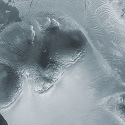 The Dotson Ice Shelf is the ultimate victim (other than coastal cities) of ice being stolen from one of the glaciers that feeds it by a neighboring glacier.