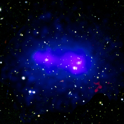 Galaxy cluster PSZ2 G181.06+48.47 heading for another collision.