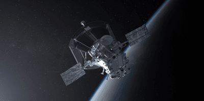 An artist’s impression of the Parker Solar Probe spacecraft approaching the sun. 